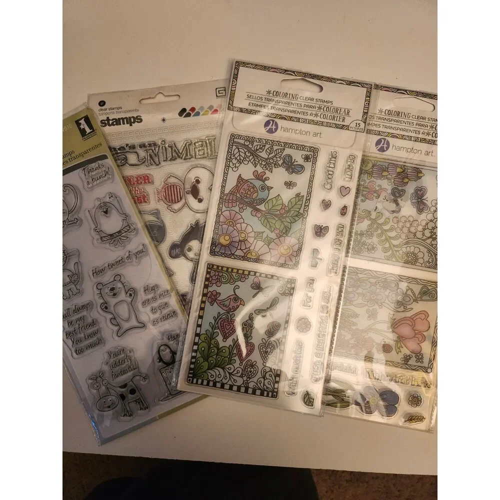 4 Sets of Acrylic Stamps B35